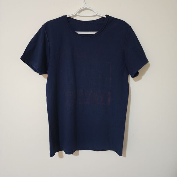 Mad Engine Graphic "Gamer At Work" Short Sleeve T-Shirt Navy Blue Crew Neck S/M - Picture 3 of 5